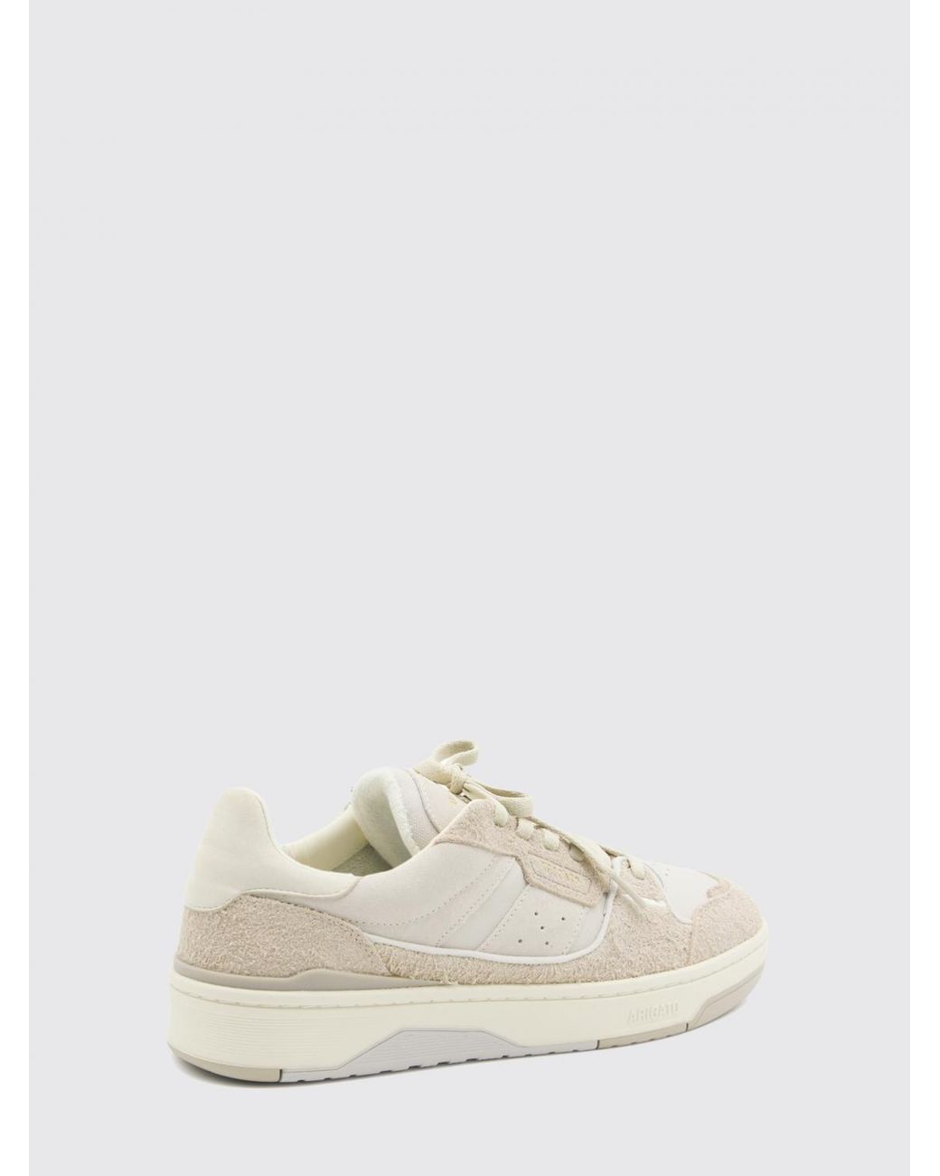 Axel Arigato White Clay Low Top Leather And Suede Sneakers With Mesh Inserts for men