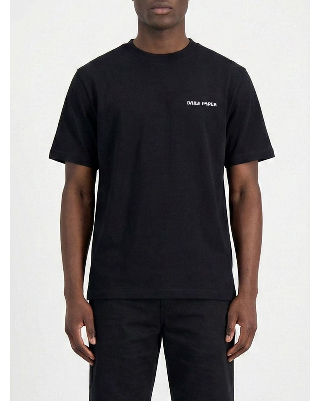 Daily Paper Black Printed Cotton T-Shirt for men