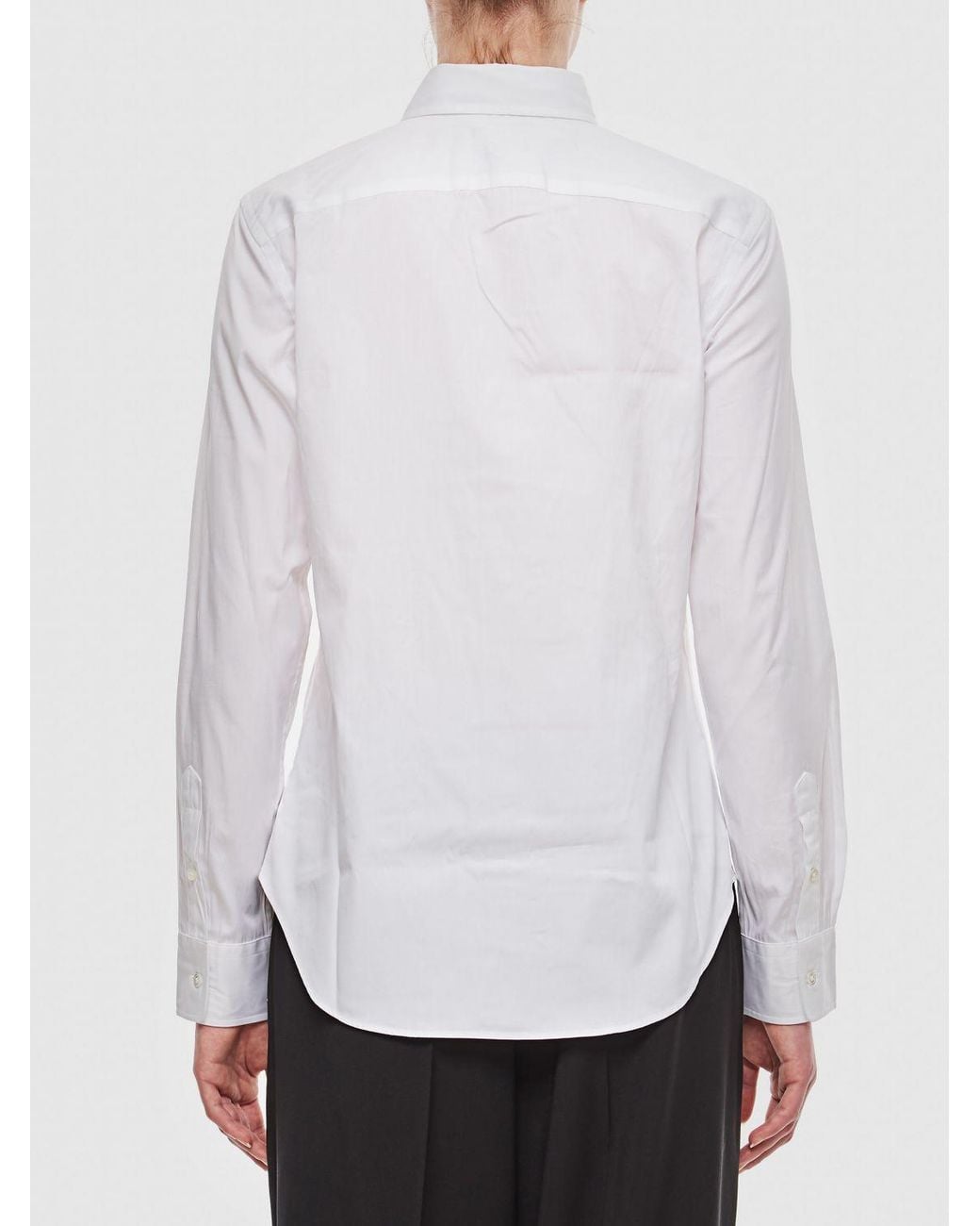 Polo Ralph Lauren White Long Sleeve Button-Front Shirt