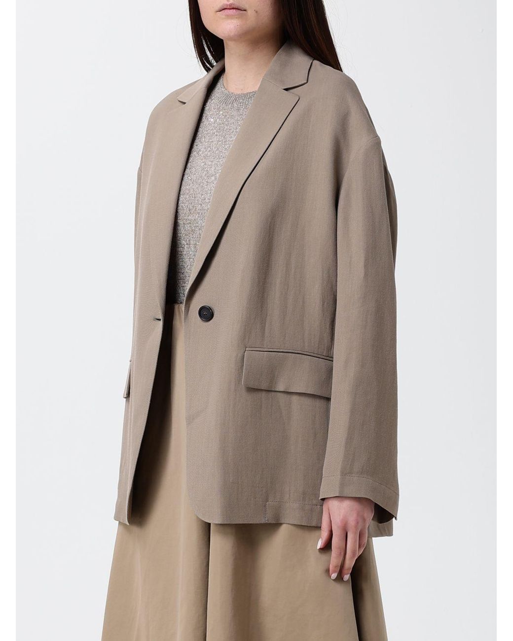 Brunello Cucinelli Natural Viscose Blazer