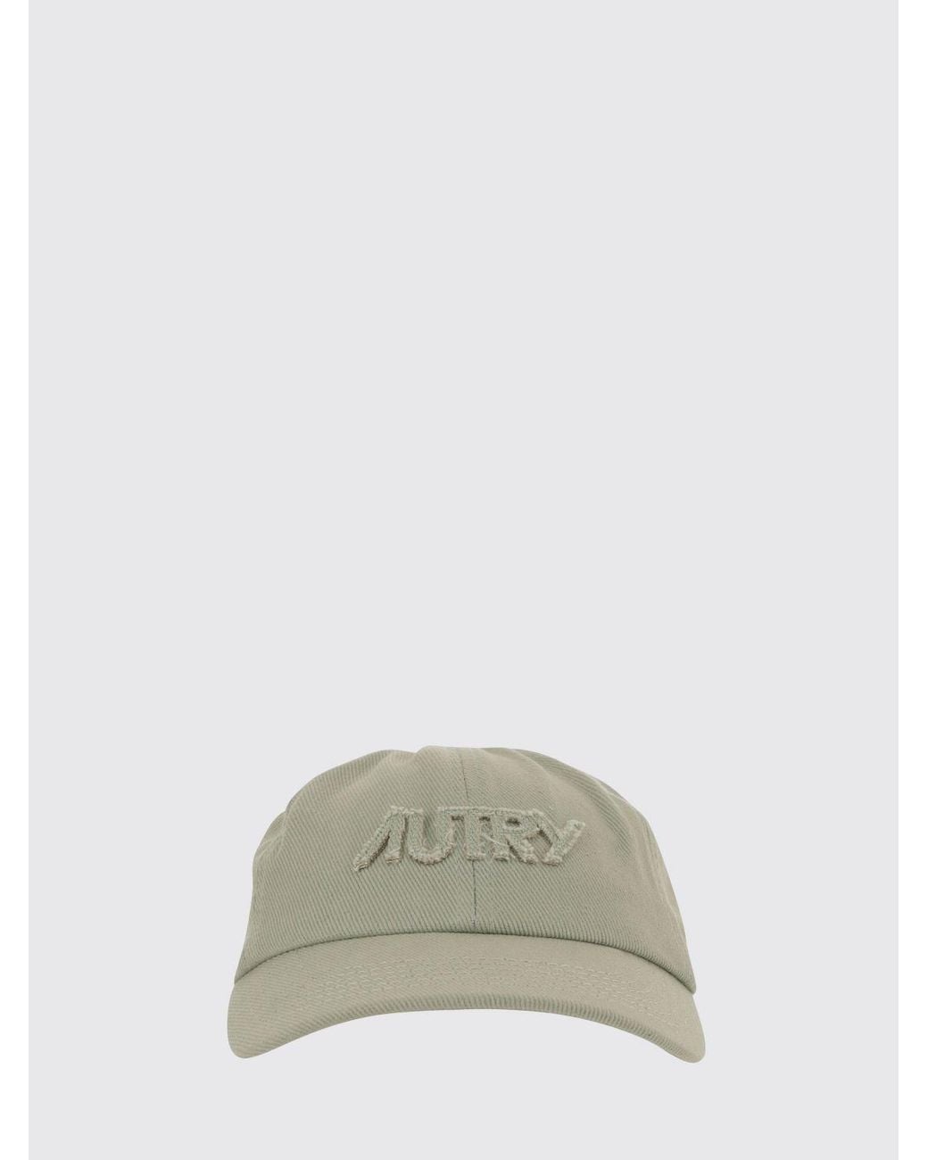 Autry Green Embroidered Logo Cotton Twill Cap for men