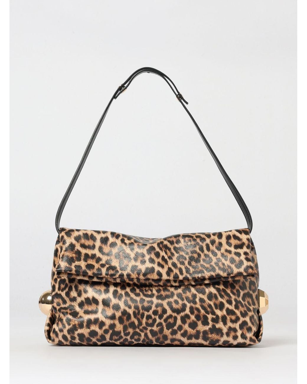 Liu Jo Metallic Animal Print Synthetic Leather Bag