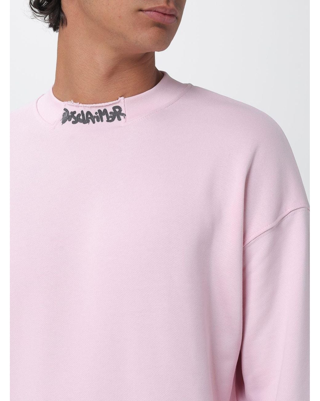 DISCLAIMER Pink Sweatshirt for men