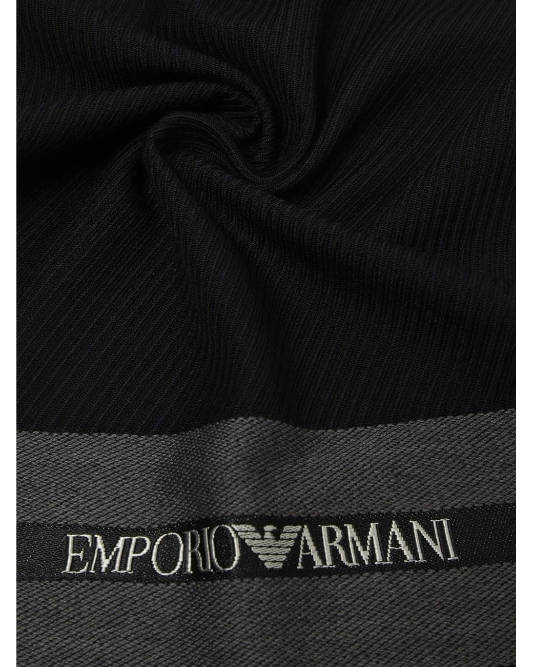 Emporio Armani Black Scarf for men