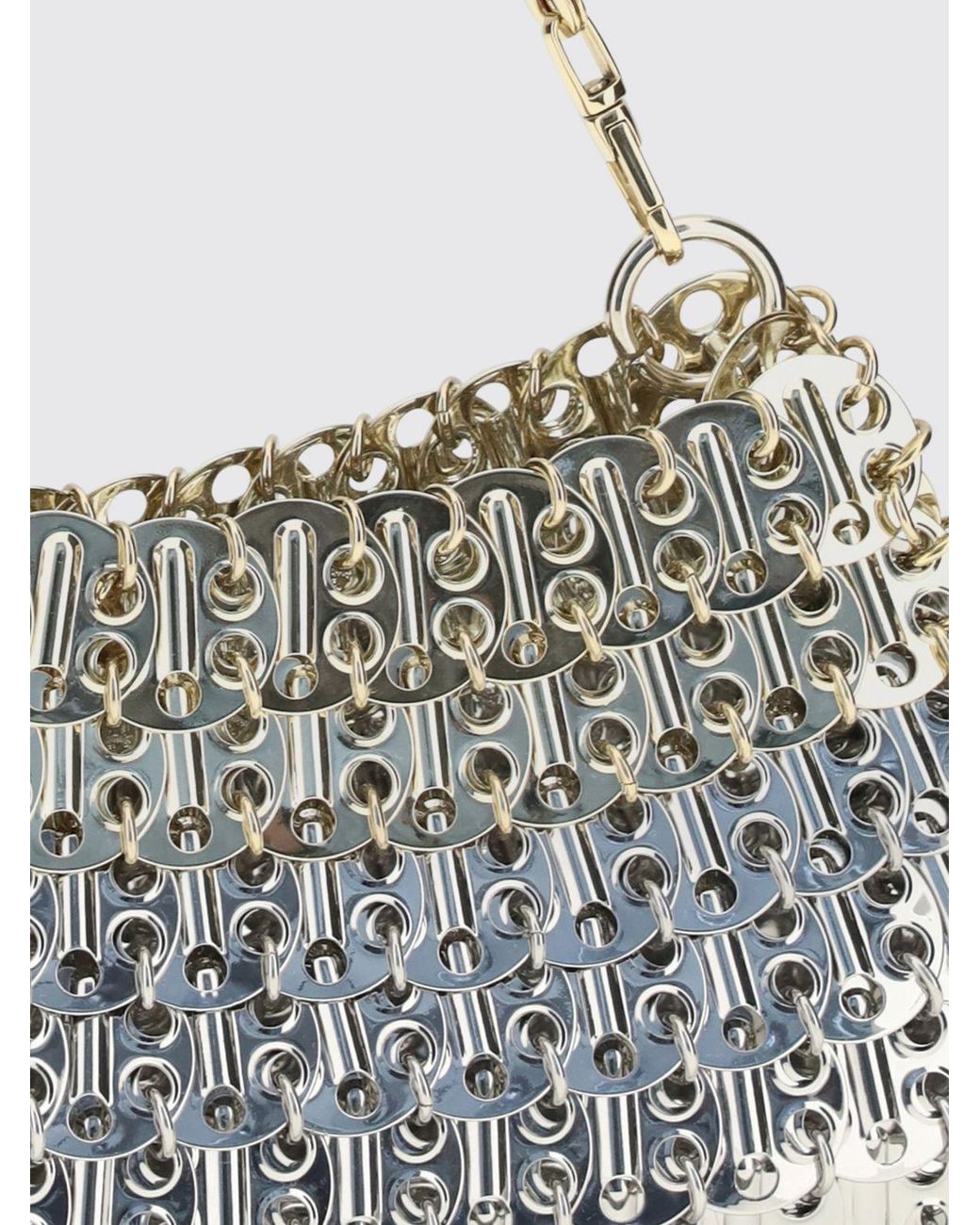 Rabanne Metallic Iconic Skyline 1969 Metal Mesh Shoulder Bag