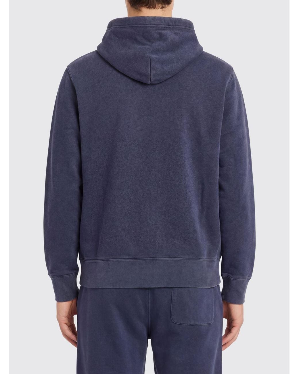Polo Ralph Lauren Blue Cotton Blend Hoodie for men