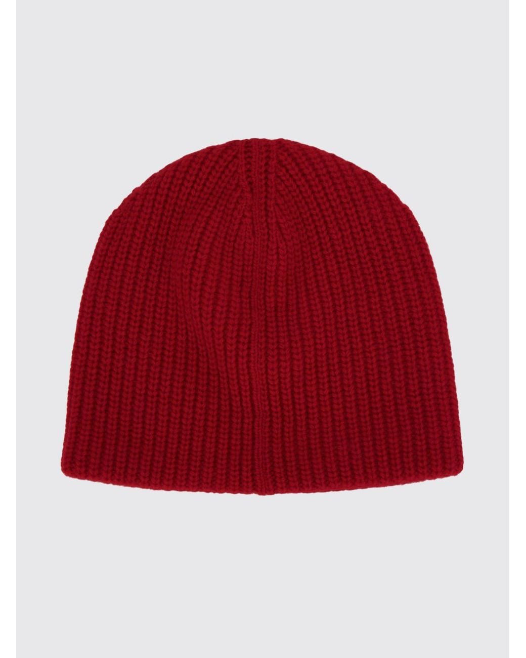 Gorro De Punto De Lana Virgen Con Logo Bordado A Contraste Jacquemus de hombre de color Red