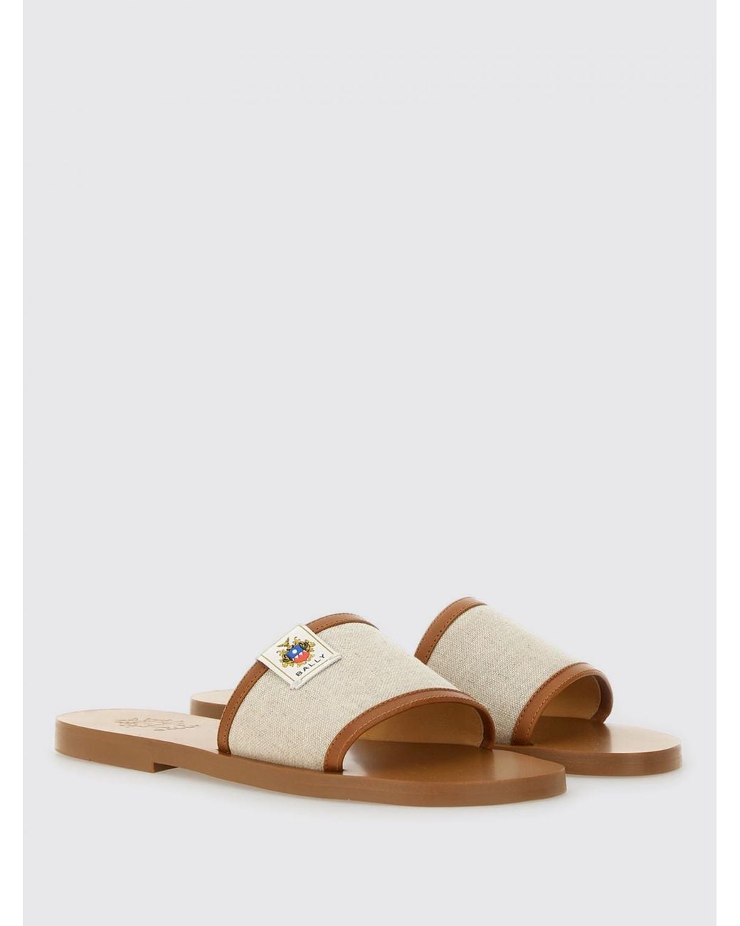 Bally White Flache Schuhe Damen