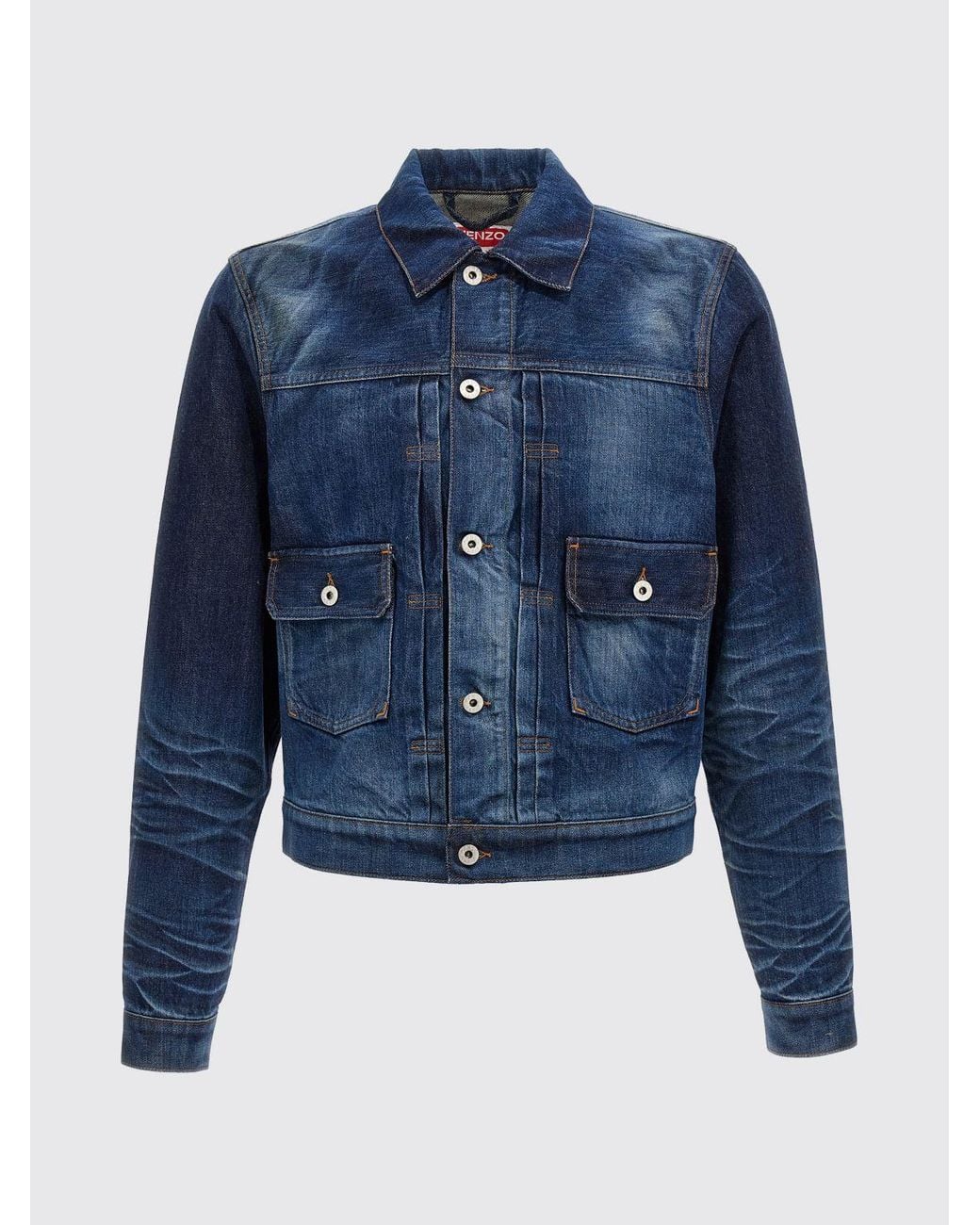 KENZO Blue Jacket for men
