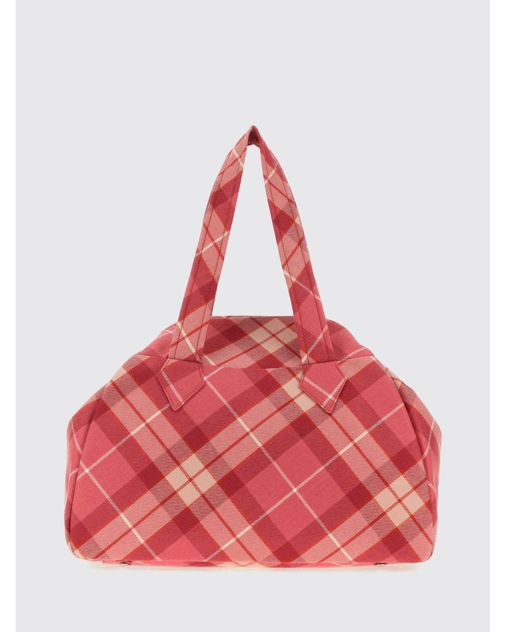 Vivienne Westwood Red Archive Yasmine Large Check Wool Shoulder Bag