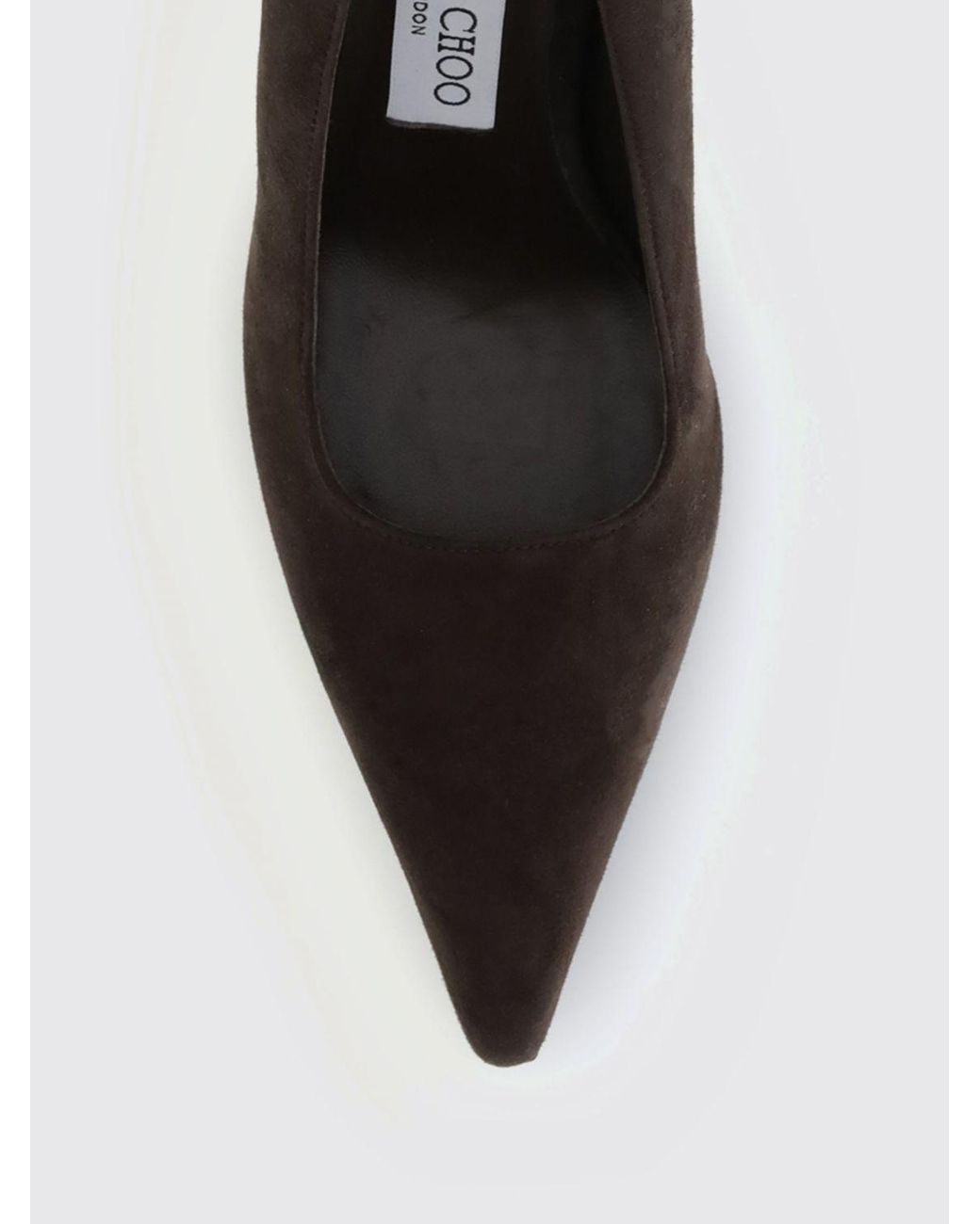 Jimmy Choo White Ixia Suede Pumps With High Teardrop Heel