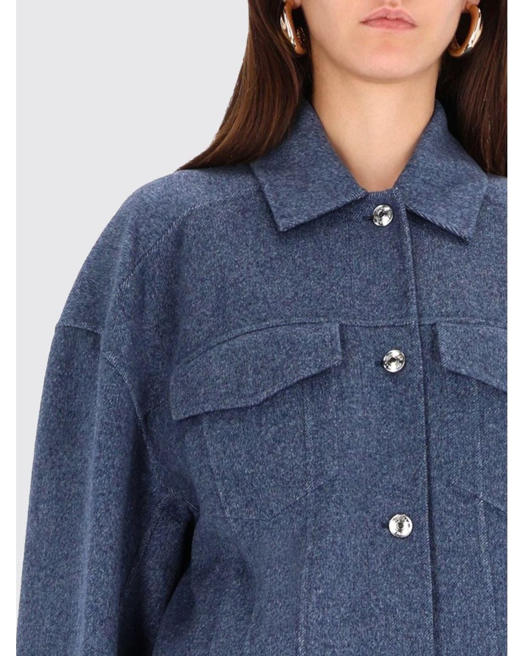 Sportmax Blue Max Mara Cantore Belted Wool-Felt Jacket