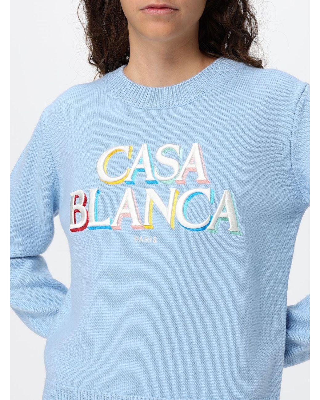Casablanca Blue Crewneck Jumper