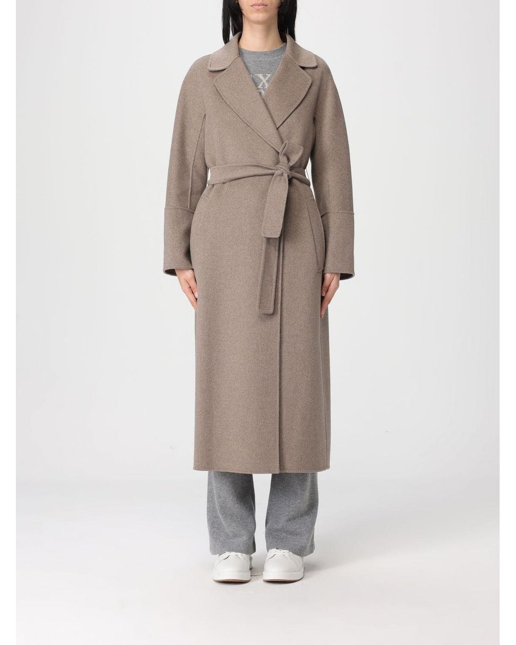 Max Mara Natural Wool Coat