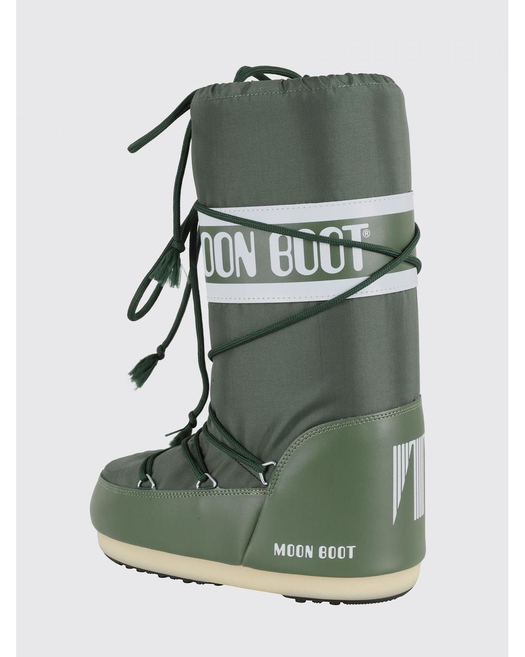 Moon Boot Green Flat Ankle Boots