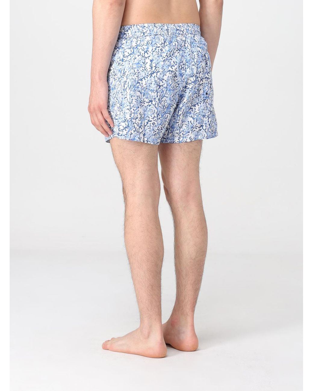 Kampos Blue Patterned Nylon Swimsuit for men