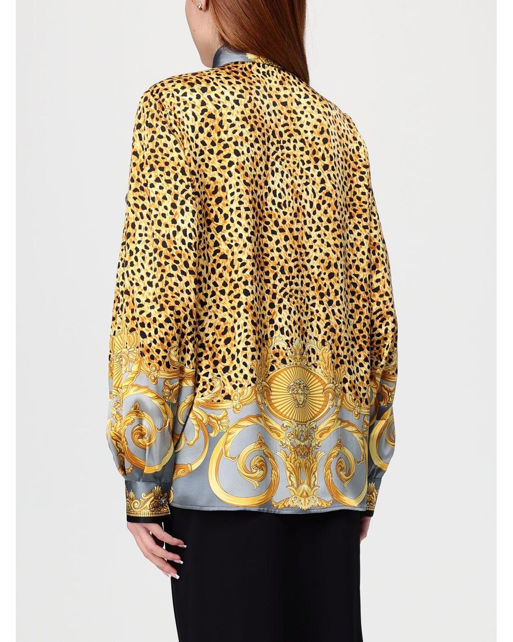 Camisa Mujer Versace de color Gray
