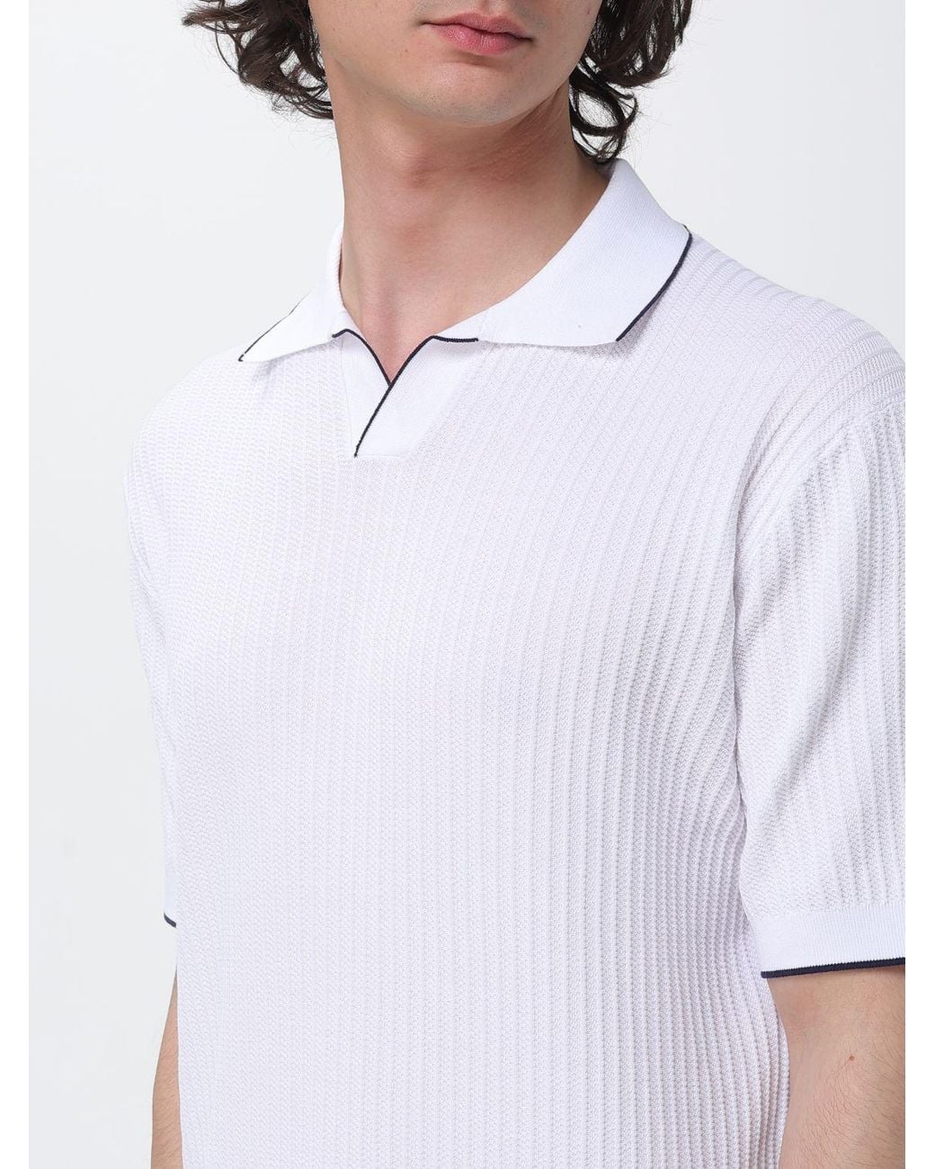 Kangra White Polo Shirt for men