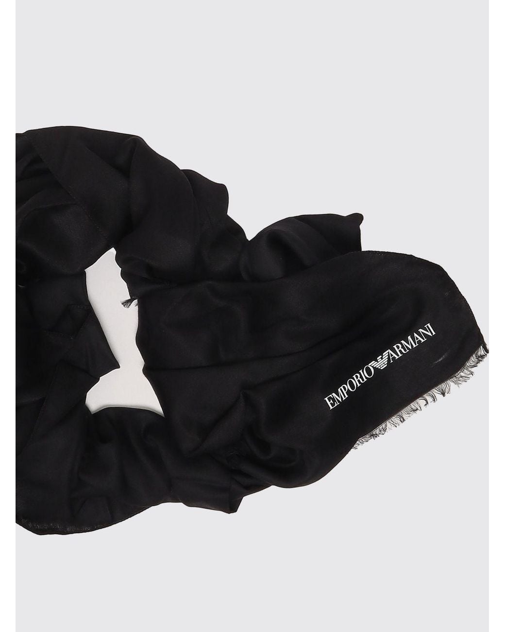Emporio Armani Black Scarf for men