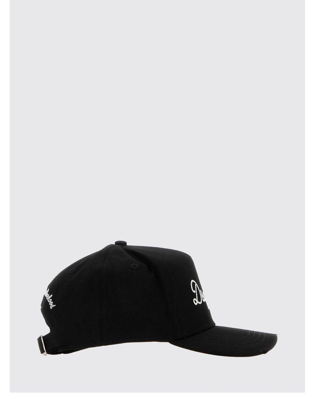 DSquared² Black Tone-On-Tone Embroidered Logo Cotton Baseball Cap for men