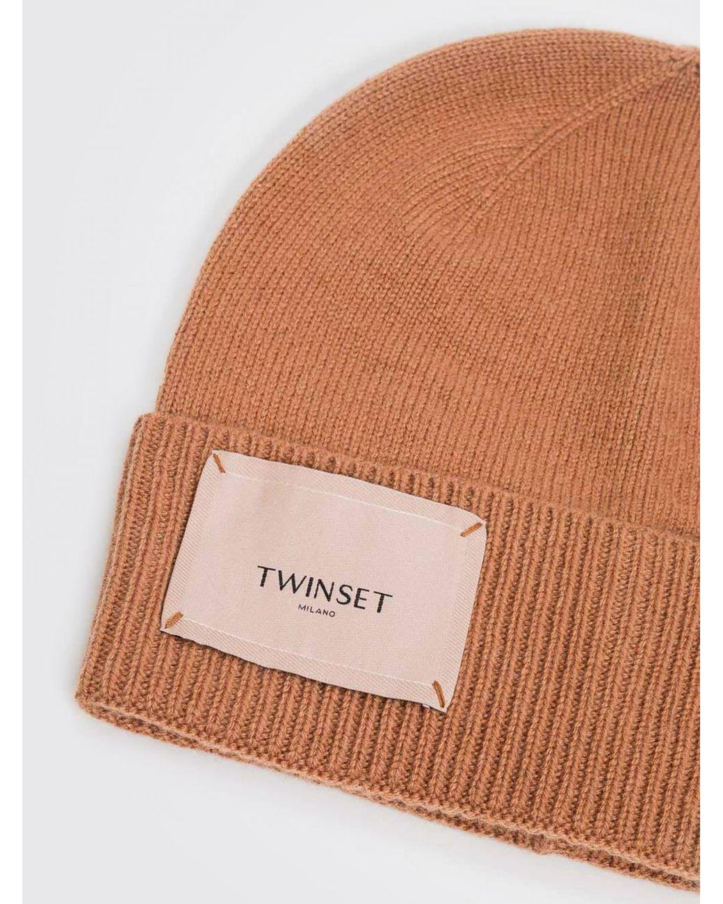 Berretto Beanie di Twinset in Brown
