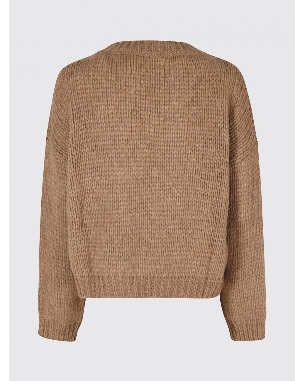 Roberto Collina Blue V-Neck Alpaca And Wool-Blend Jumper With Ribbed Trims