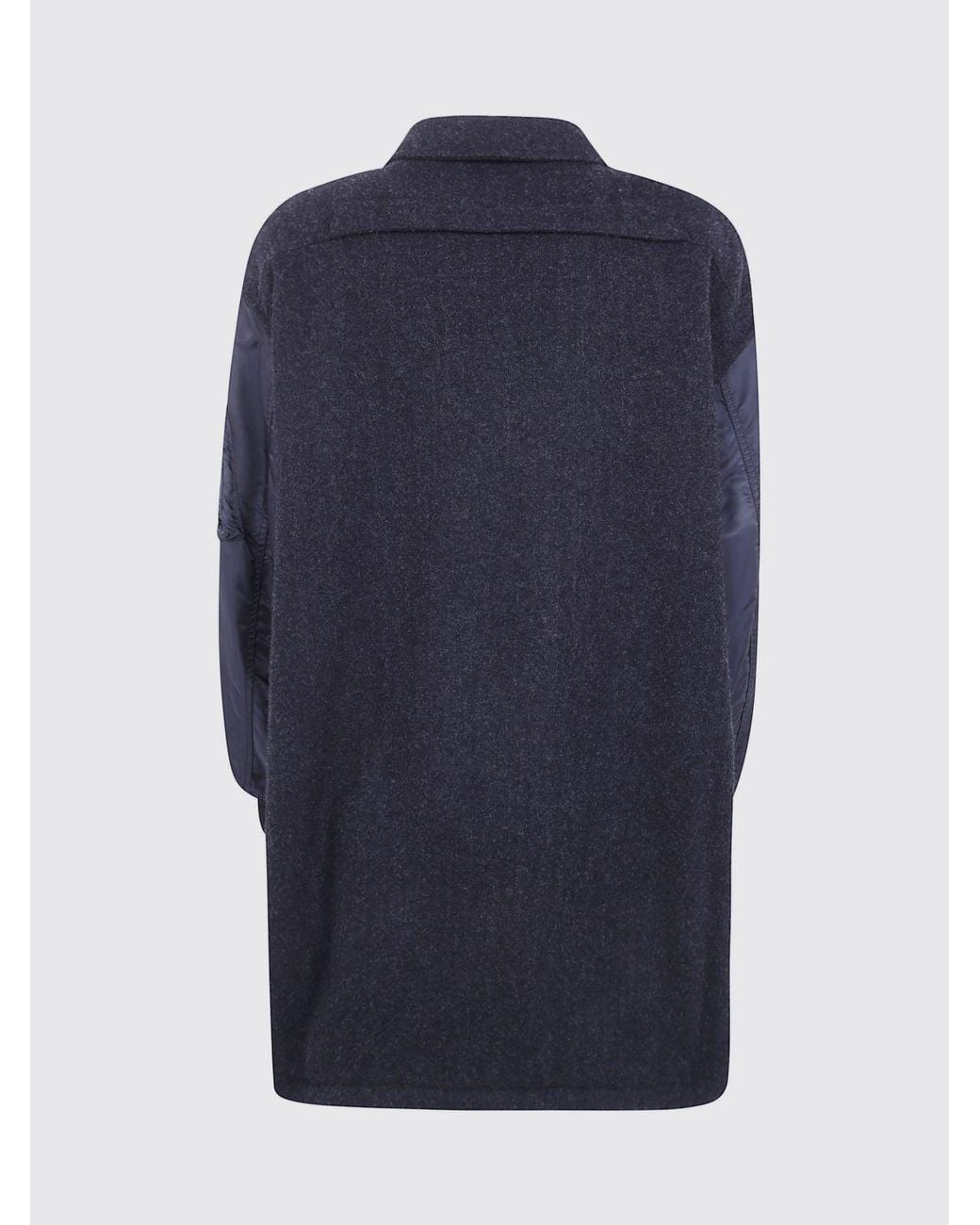 Comme des Garçons Blue Comme Des GarÇ Ons Homme Plus Wool Bomber Jacket With Zip Closure And Logo for men