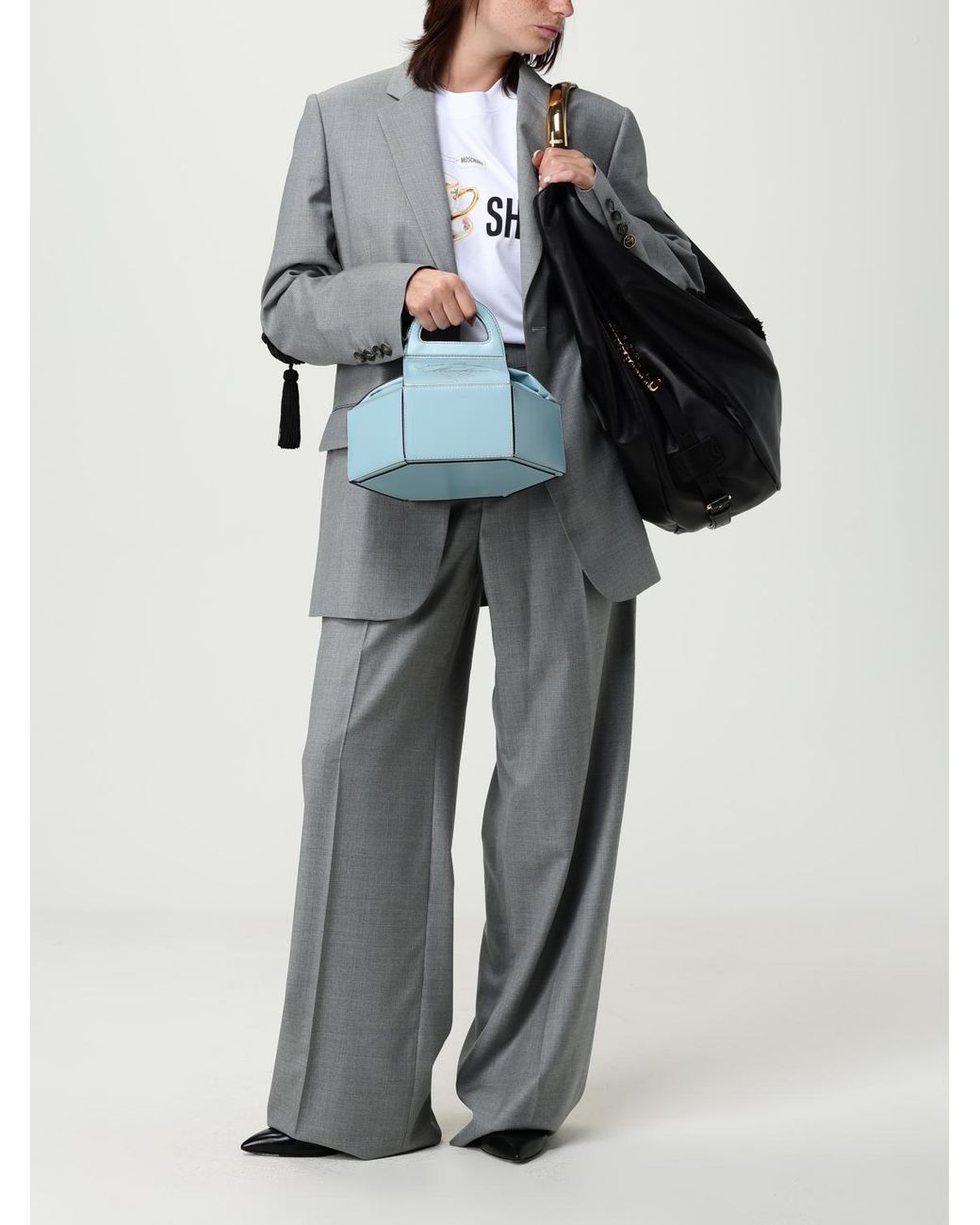 Moschino Couture Gray Trousers