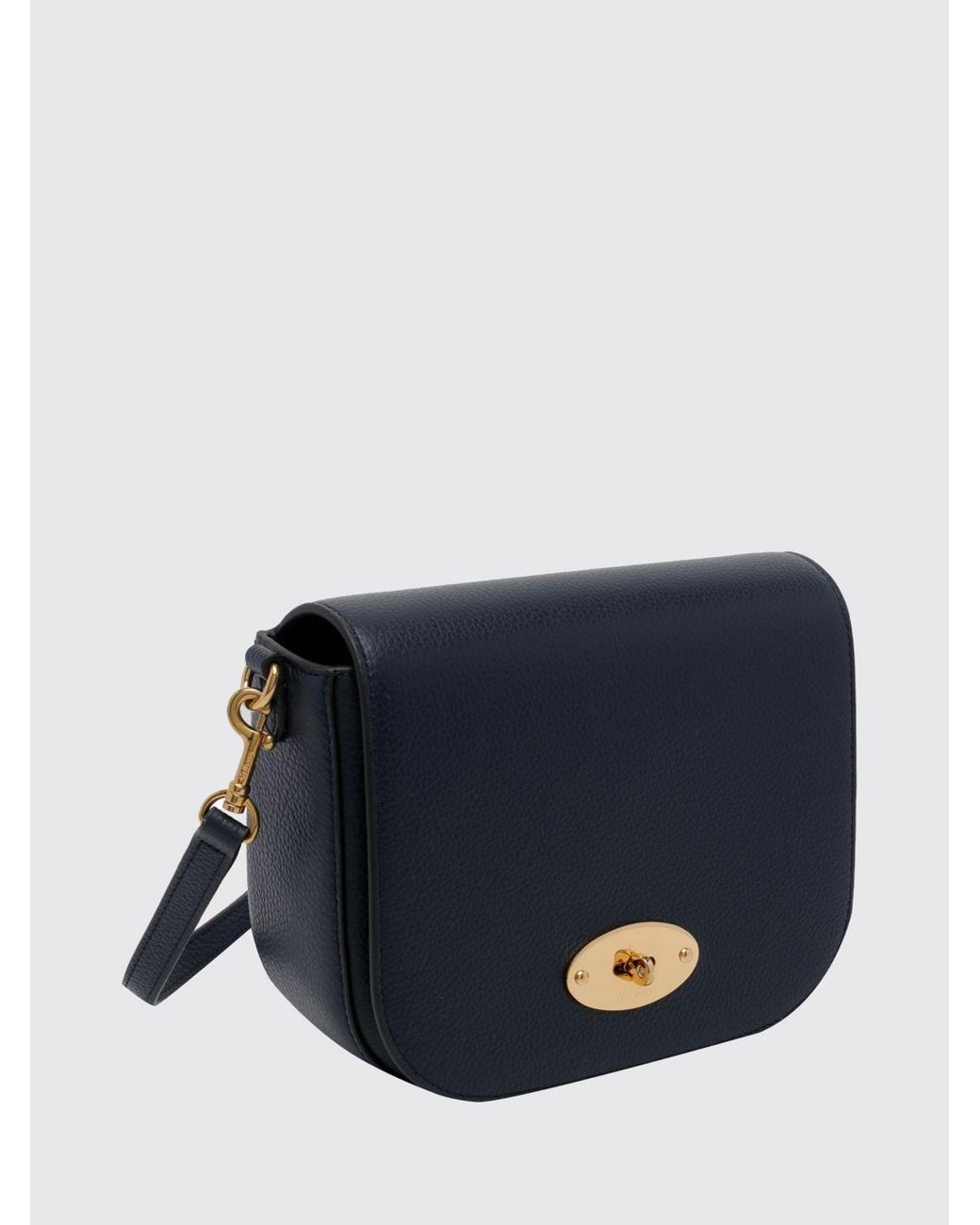 Mulberry Blue Mini Bayswater Top Handle Bag