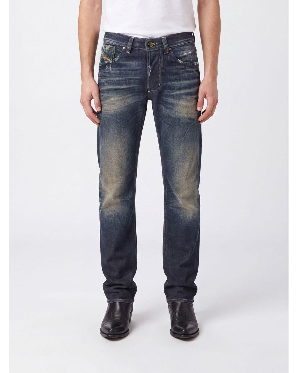 DIESEL Blue 1985 Larkee Regular Straight Fit Jeans for men