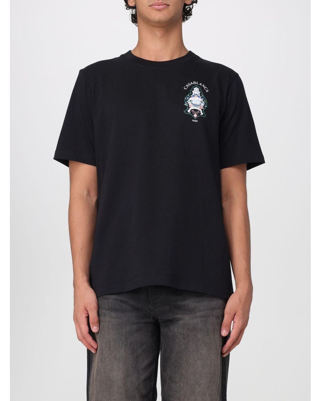Casablanca Black T-Shirt for men
