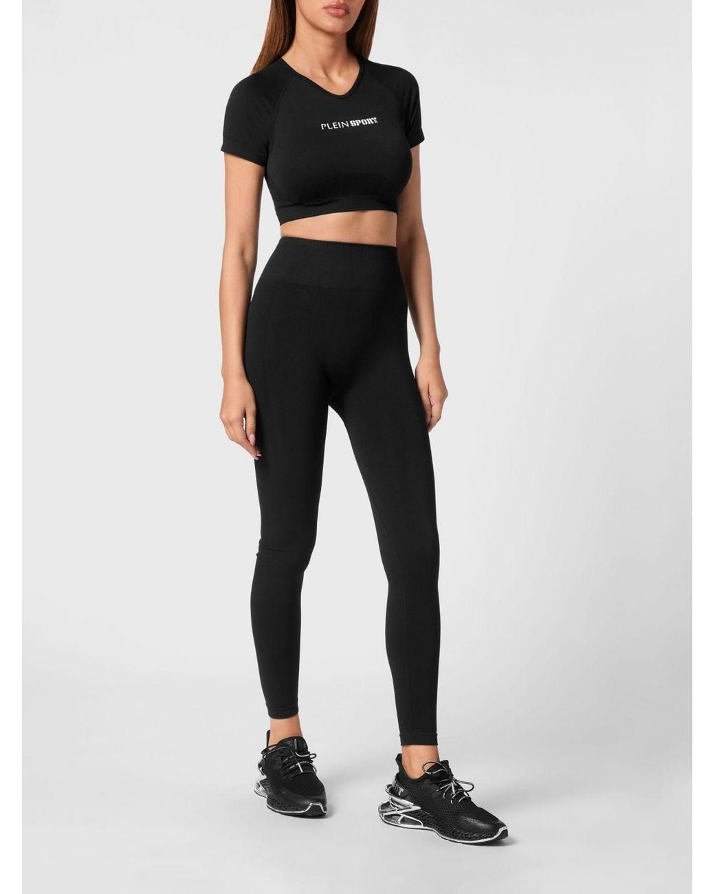 Philipp Plein Black Crop Top