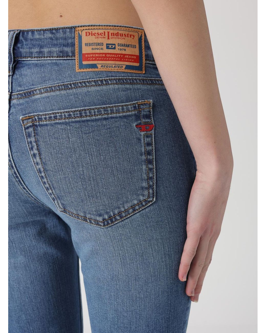 DIESEL Blue D-Ebbey Skinny Fit Jeans