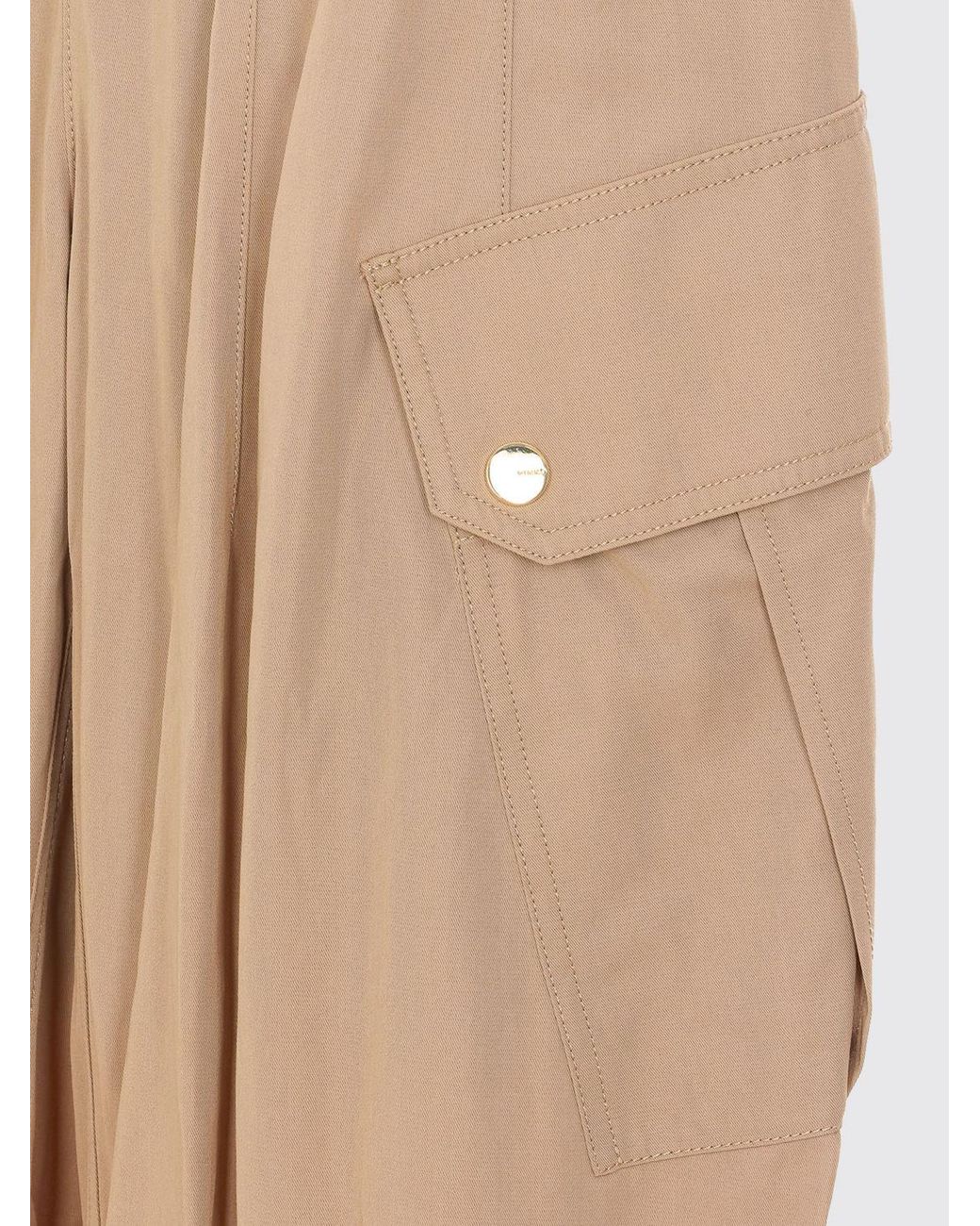 Pinko Natural Cotton Cargo Trousers
