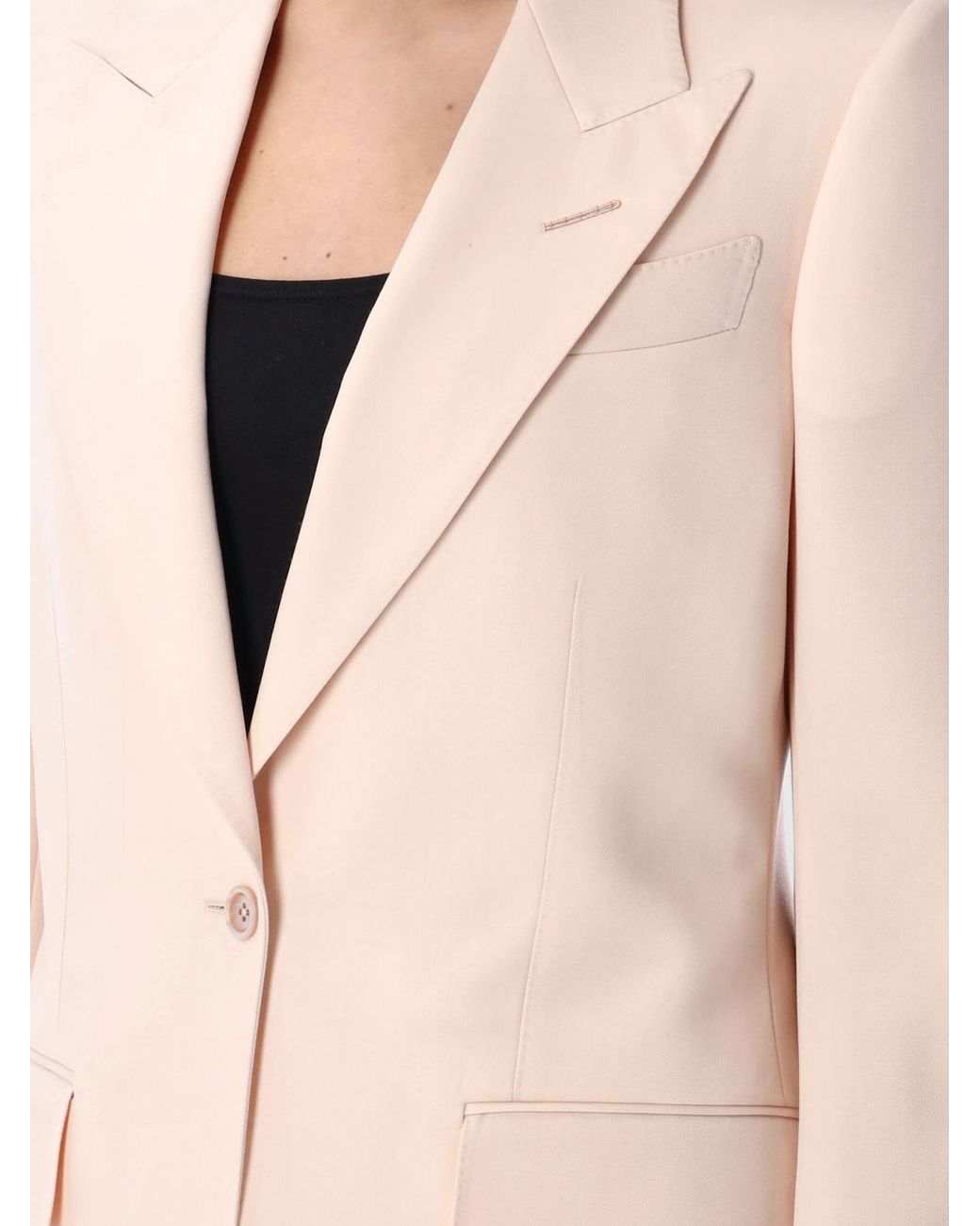 Tom Ford Natural Tailored Notch Lapel Blazer