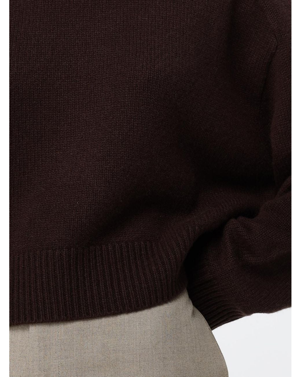 Soft Goat Black Relaxed Fit Cashmere Crewneck Jumper With Dropped Shoulders