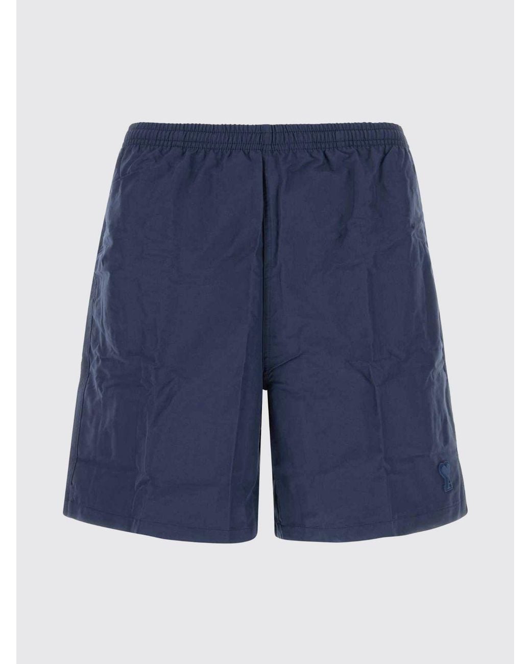 AMI Blue Polyester Swimsuit for men
