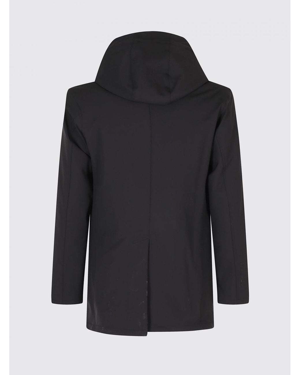 People Of Shibuya Black Hachiko Short Technical Fabric Parka With Primaloft Padding for men