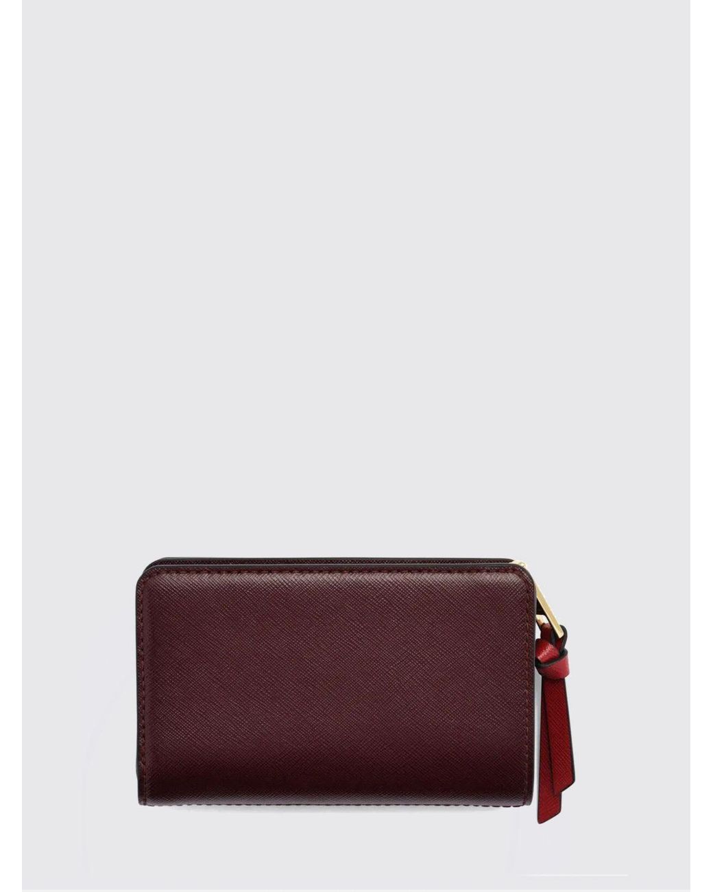 Marc Jacobs Black The Snapshot Saffiano Leather Wallet With Double J Logo