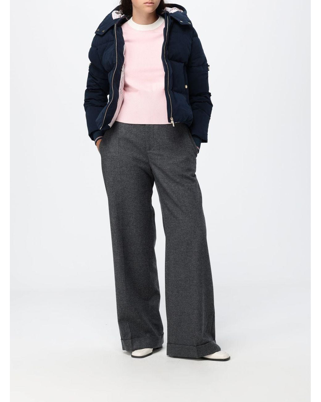 Thom Browne Pink Hector Crewneck Short-Sleeved Sweater