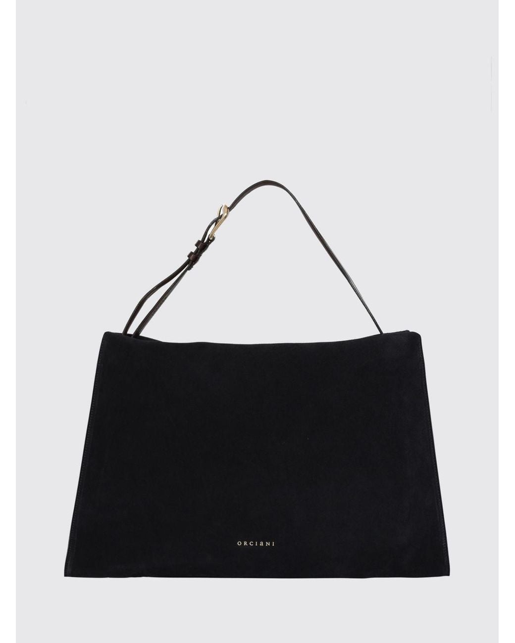 Orciani Black Large Trinity Shoulder Bag