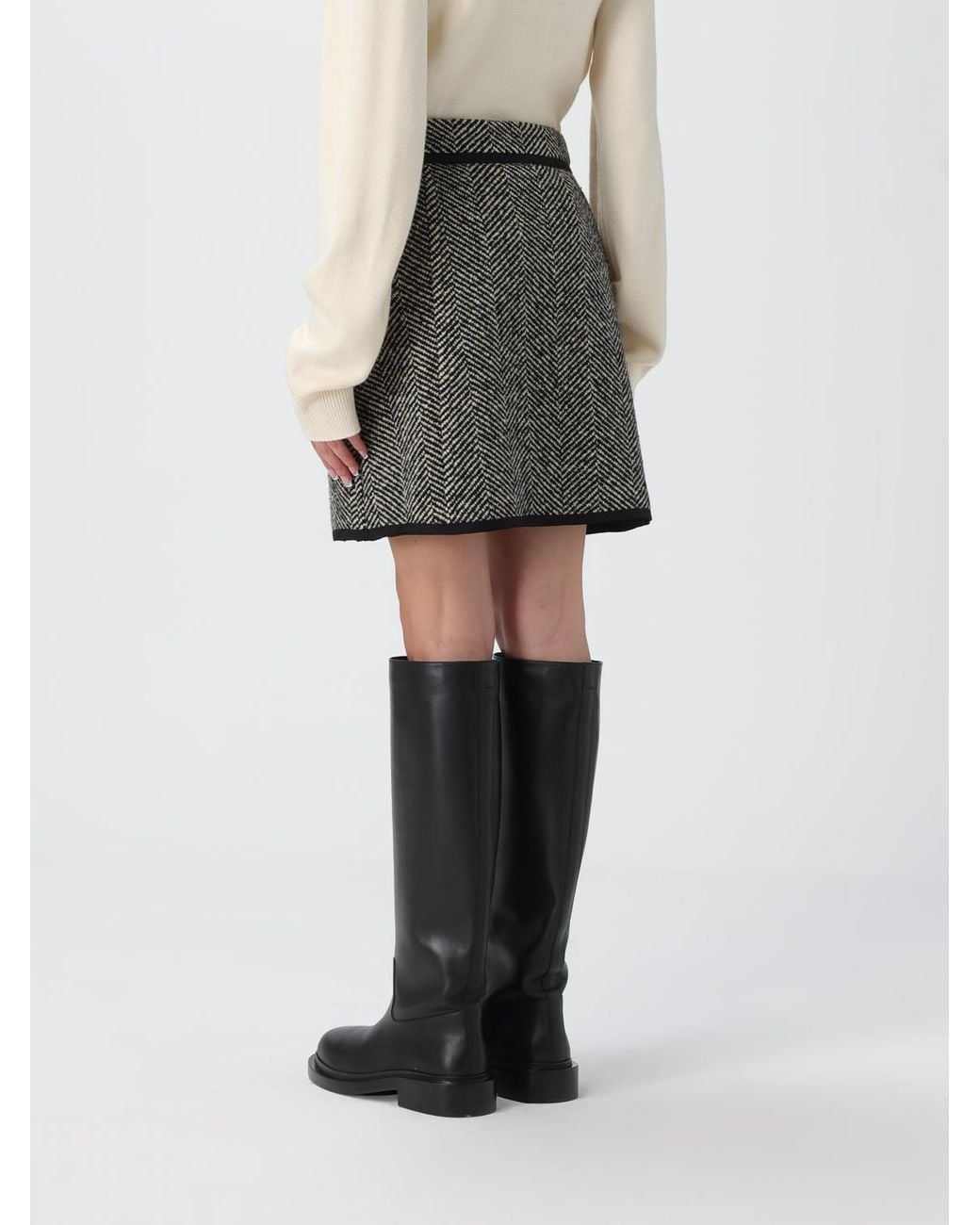 Jil Sander Gray Skirt