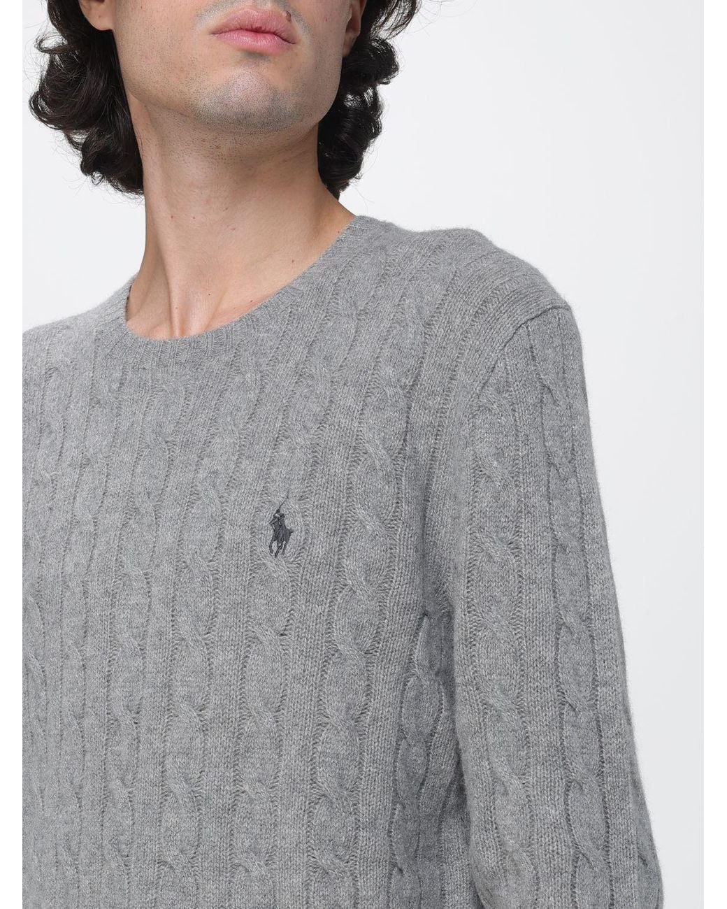 Polo Ralph Lauren Gray Crewneck Jumper for men
