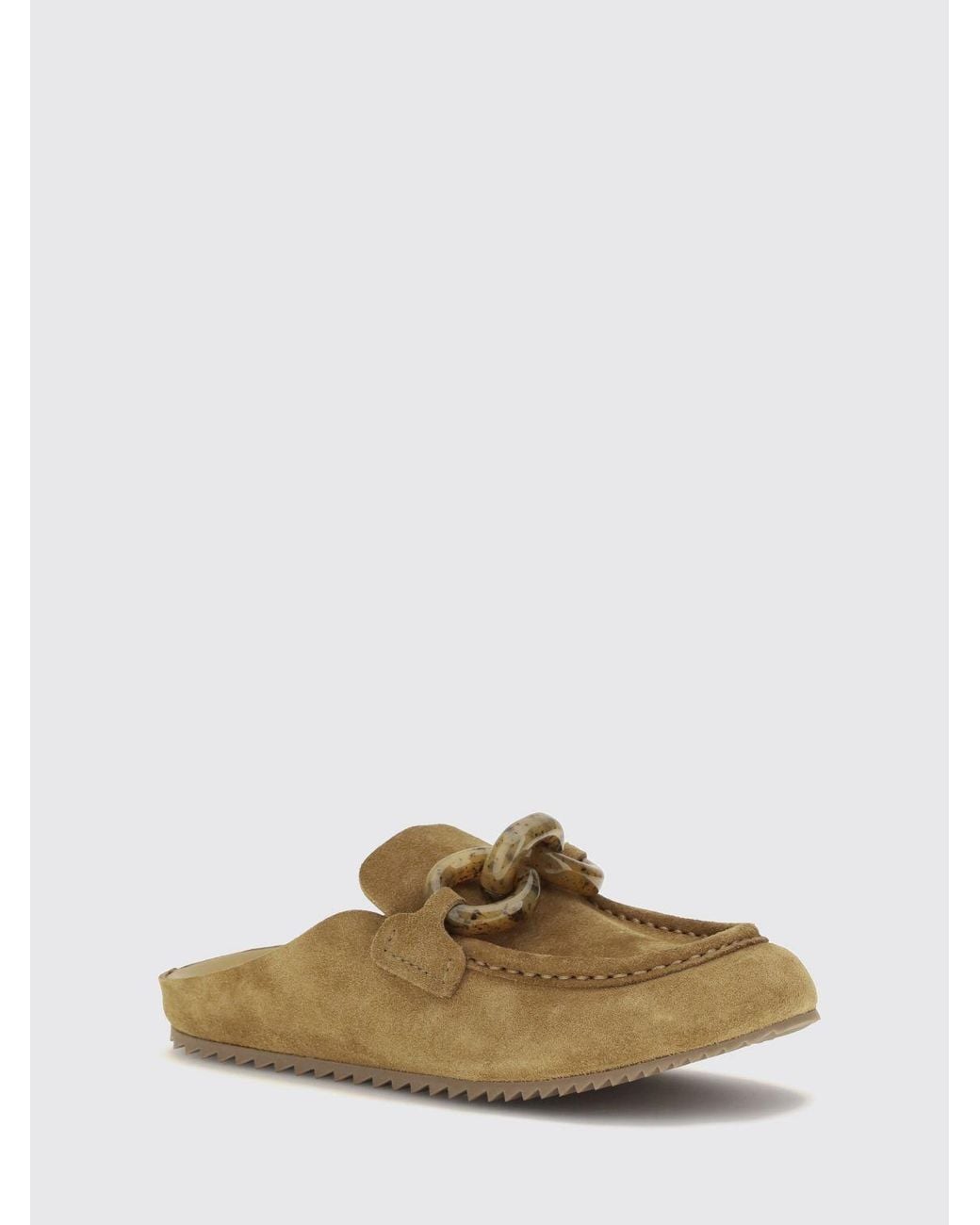 Pedro Garcia Brown Suede Mules With Notched Eva Sole