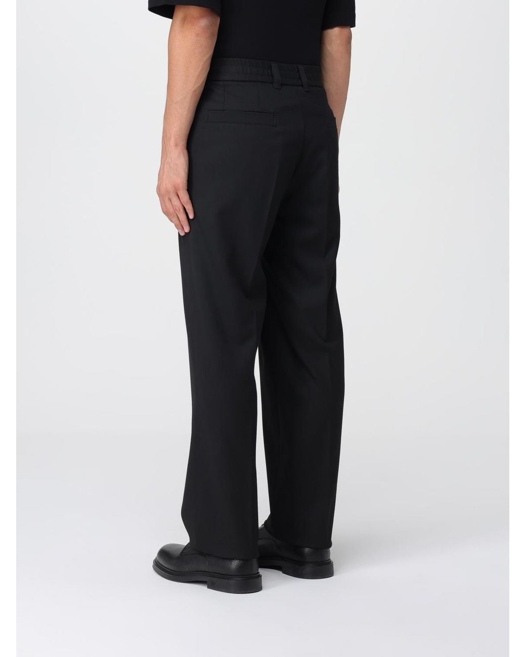Paolo Pecora Black Trousers for men
