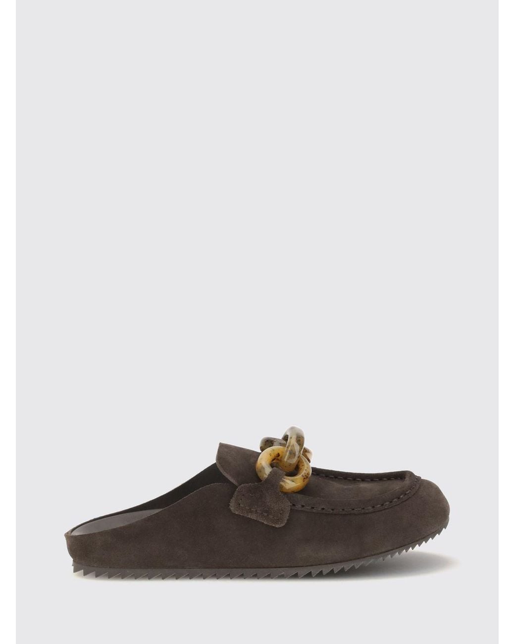 Pedro Garcia Brown Suede Mules With Notched Eva Sole