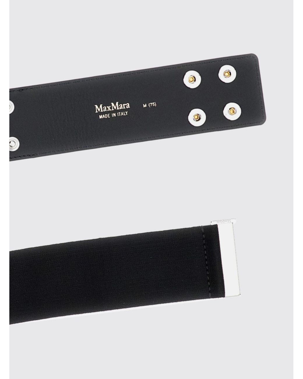 Max Mara White Stretch Viscose Belt