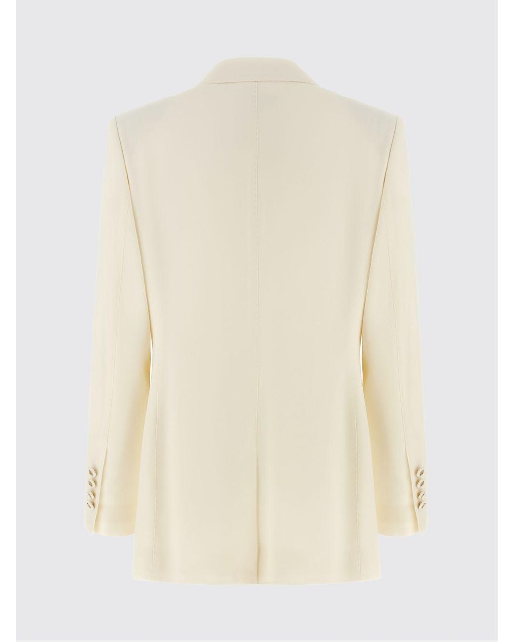 Dolce & Gabbana Natural Dolce &Amp Gabbana Single-Breasted Virgin Wool Blazer