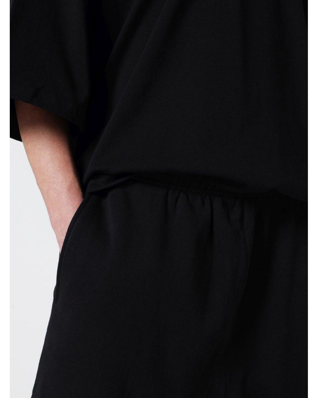 Entire studios Black Jersey Jogging Shorts for men