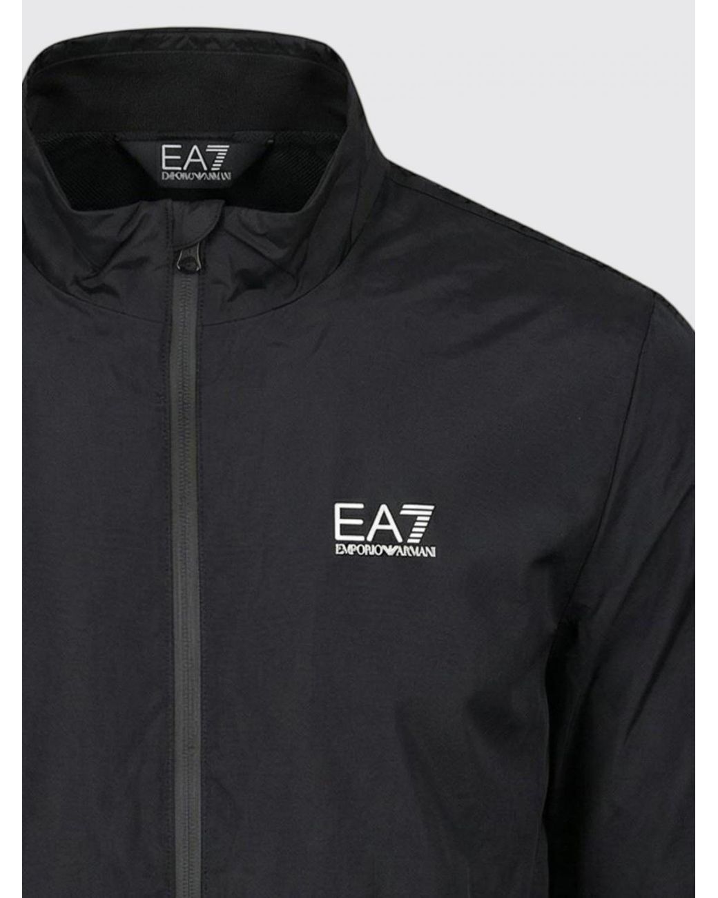 Chaqueta De Poliéster Con Logo EA7 de hombre de color Black